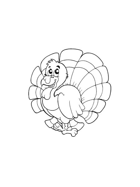 Turkeys coloring pages