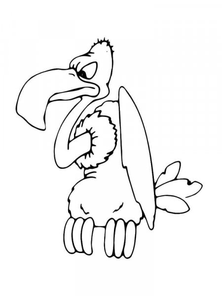 Vulture coloring pages