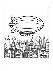 Airship Coloring Pages 21