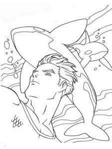 Aquaman coloring page 24 - Free printable