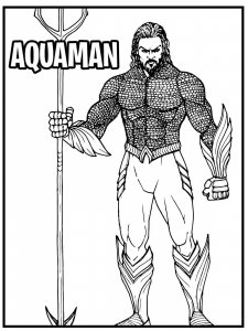 Aquaman coloring page 25 - Free printable