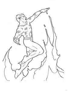 Aquaman coloring page 10 - Free printable