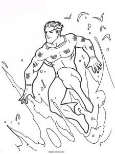 Aquaman coloring page 15 - Free printable