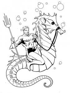 Aquaman coloring page 16 - Free printable