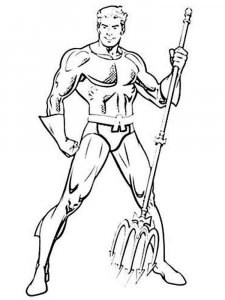Aquaman coloring page 17 - Free printable