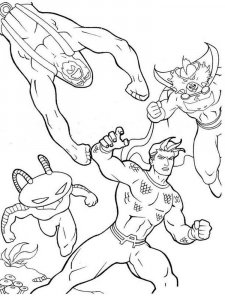 Aquaman coloring page 19 - Free printable