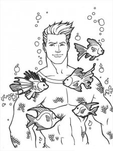 Aquaman coloring page 20 - Free printable