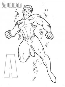 Aquaman coloring page 21 - Free printable
