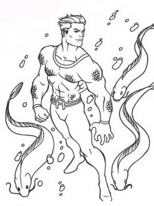 Aquaman coloring page 3 - Free printable