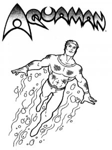 Aquaman coloring page 5 - Free printable