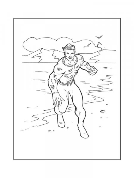 Aquaman Coloring Pages