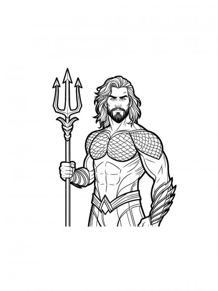 Aquaman coloring pages