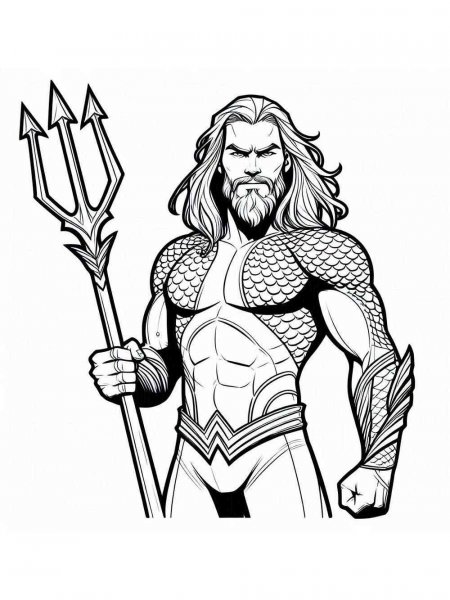 Aquaman coloring pages