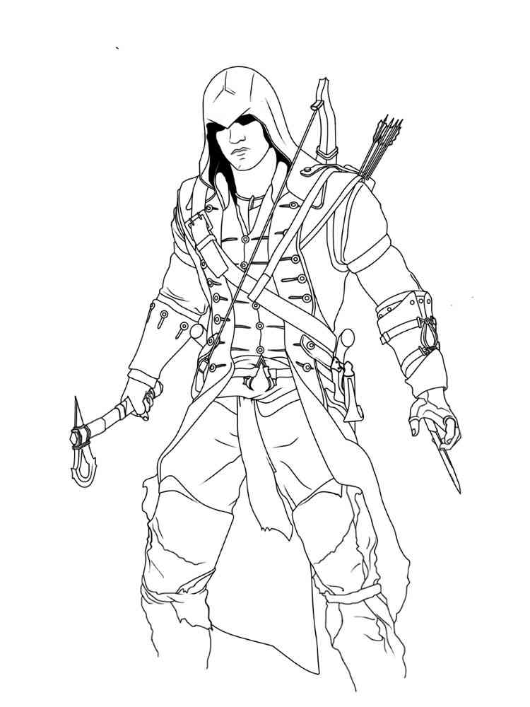Free Assassin coloring pages. Download and print Assassin ...
