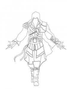 Assassin coloring page 1 - Free printable