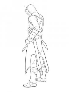 Assassin coloring page 13 - Free printable