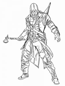 Assassin coloring page 15 - Free printable