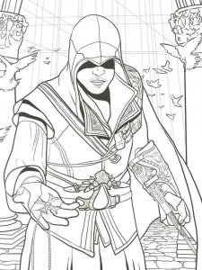 Assassin coloring page 16 - Free printable