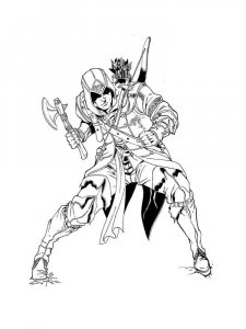 Assassin coloring page 17 - Free printable