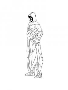Assassin coloring page 18 - Free printable