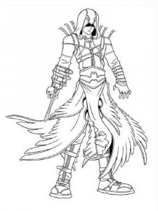 Assassin coloring page 2 - Free printable