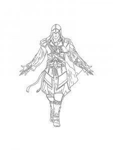 Assassin coloring page 24 - Free printable