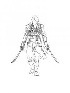 Assassin coloring page 25 - Free printable