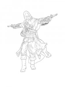 Assassin coloring page 26 - Free printable