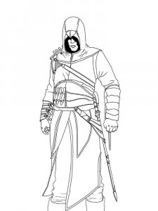 Assassin coloring page 5 - Free printable
