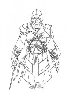 Assassin coloring page 6 - Free printable