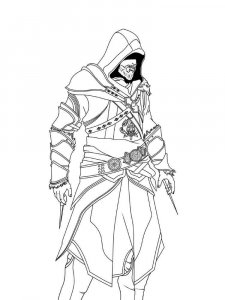 Assassin coloring page 7 - Free printable