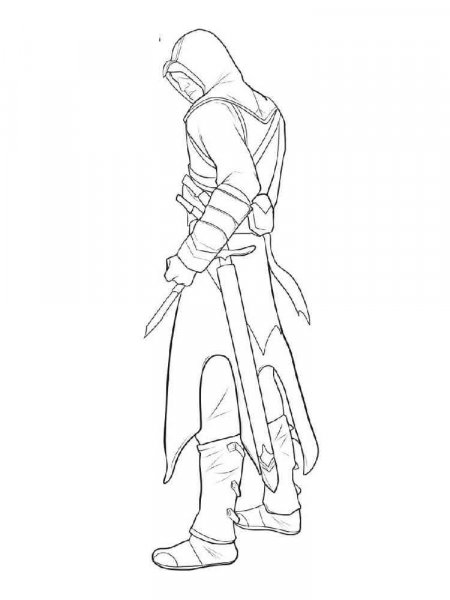 Assassin coloring pages