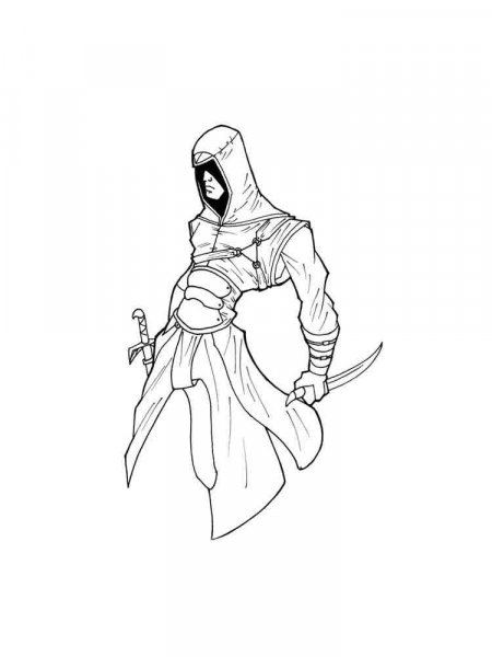 Assassin coloring pages