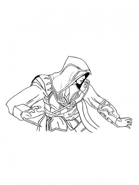 Assassin coloring pages