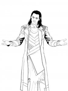 Avengers Loki coloring page 18 - Free printable