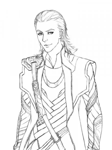 Loki coloring pages