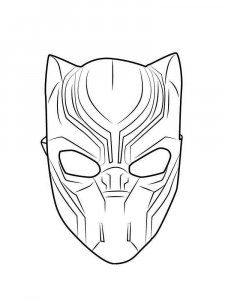 Black Panther coloring page 1 - Free printable