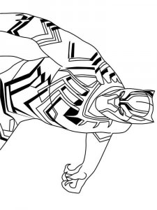 Black Panther coloring page 2 - Free printable