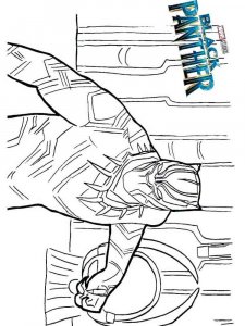 Black Panther coloring page 3 - Free printable