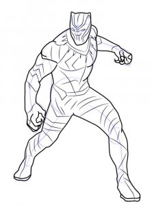 Black Panther coloring page 7 - Free printable