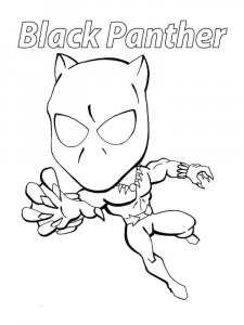 Black Panther coloring page 18 - Free printable