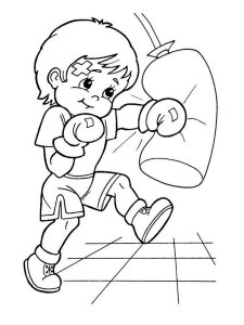 Boxing coloring page 20 - Free printable