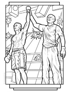 Boxing coloring page 12 - Free printable