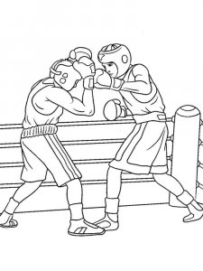 Boxing coloring page 13 - Free printable