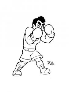 Boxing coloring page 14 - Free printable