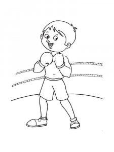 Boxing coloring page 15 - Free printable