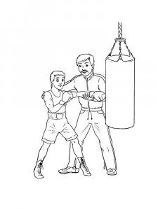 Boxing coloring page 17 - Free printable