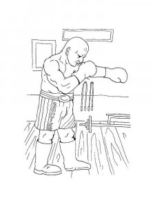 Boxing coloring page 18 - Free printable