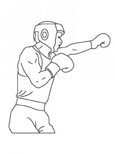 Boxing coloring page 2 - Free printable
