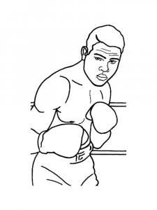 Muhammad Ali coloring page